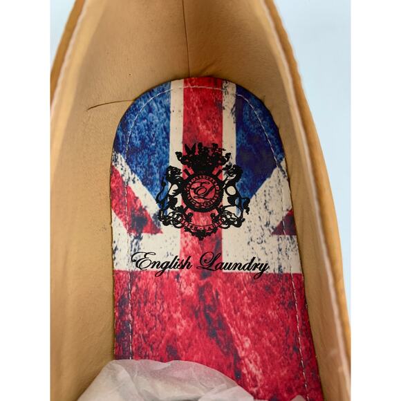 English Laundry Wynne Leather Slip On Loafers Mens 10.5 Cognac Brown ELS2004 New - Picture 3 of 12